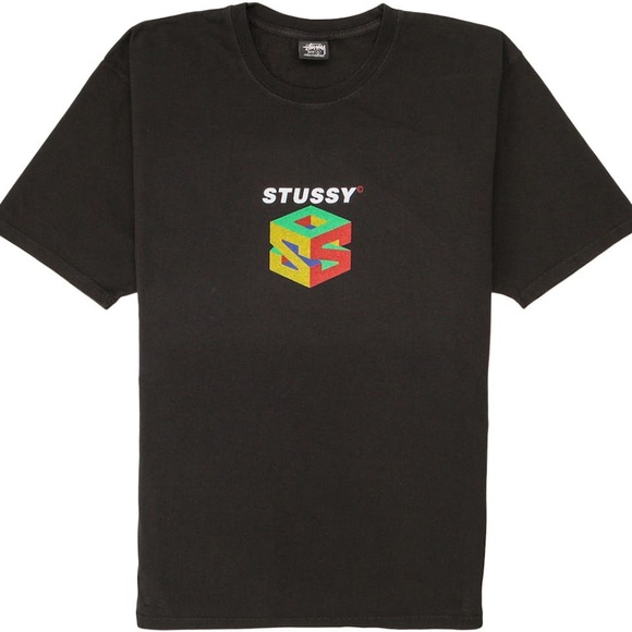 STUSSY SS23 Season S64 Pigment Dyed Tee “Black” Size Large - Picture 1 of 14